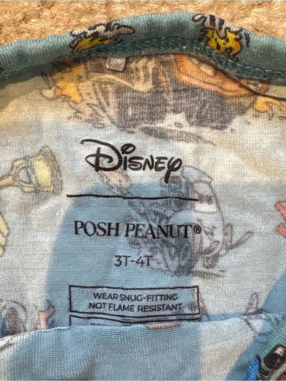 Posh Peanut Disney Pixar Cars Bamboo Pajama Set Lightning McQueen Size 3-4T